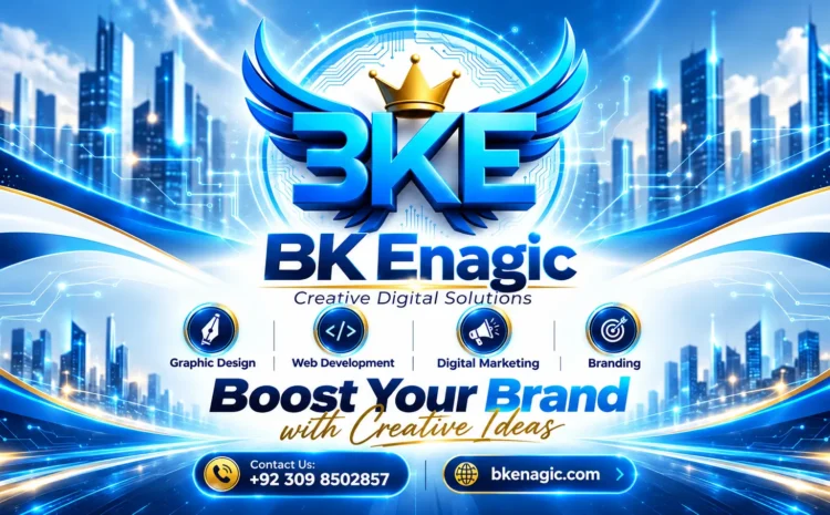 Boost Your Brand with Professional Graphic Design, Web Development & Digital Marketing BK Enagic 1 BK Enagic creative digital solutions featuring graphic design, web development, digital marketing and branding services